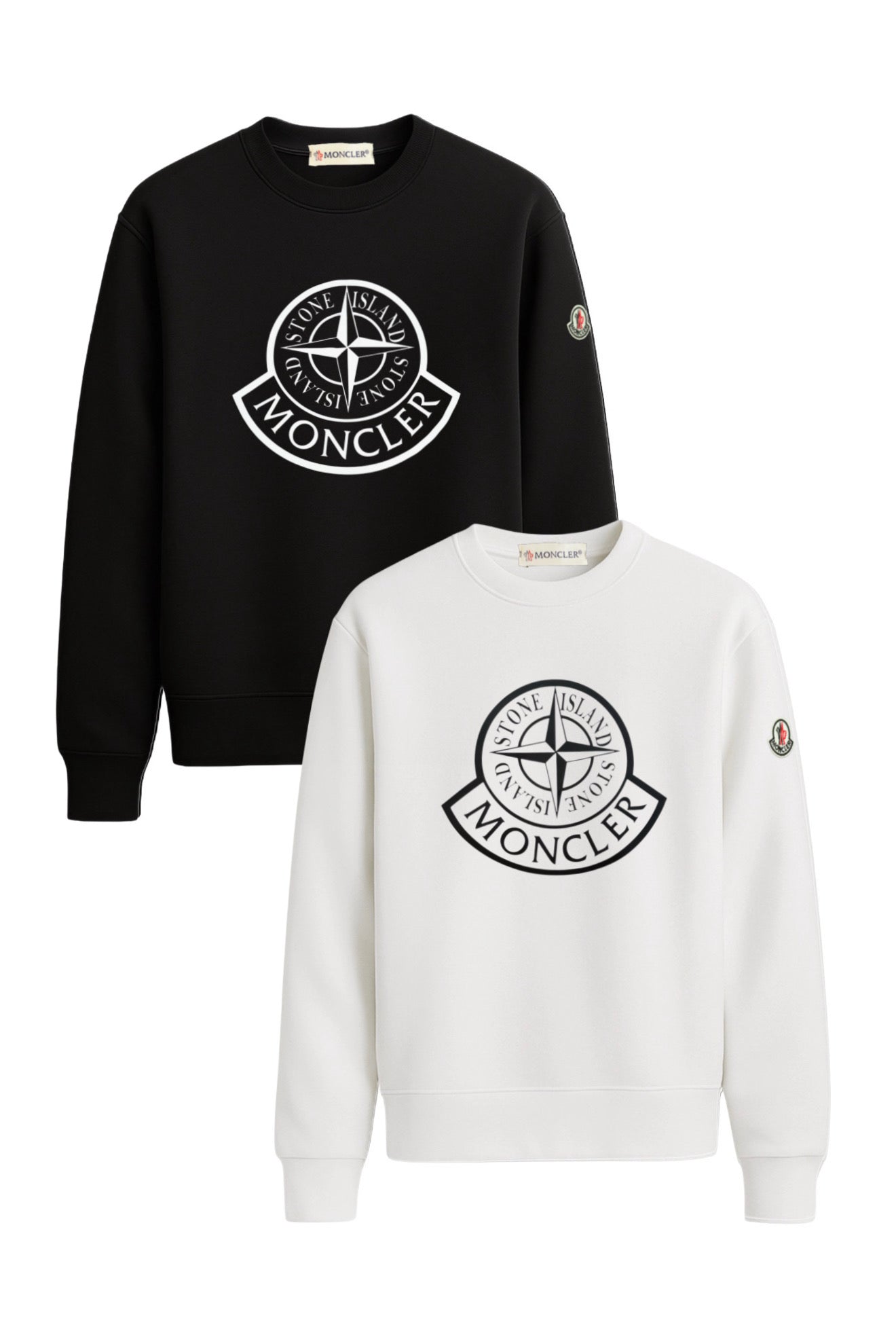 SUDADERA MONCL3R X STONE I$LAND